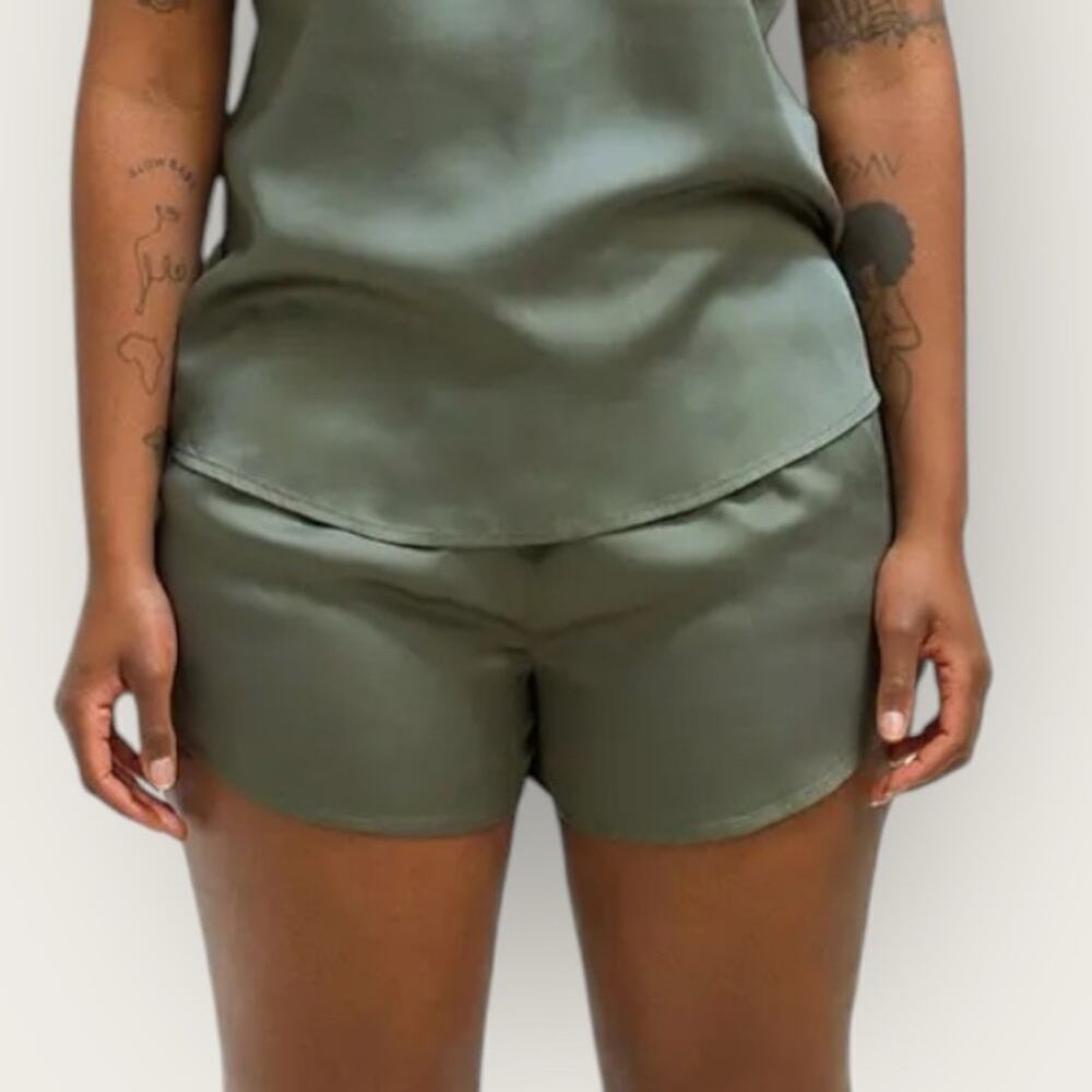 NWOT | Ettitude | Sateen Loungewear Shorties | Moss | Medium